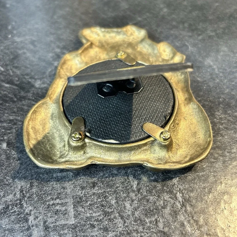 Vintage Brass‎ Pig Piggy Picture Frame 2